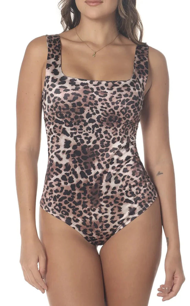 Body Animal Print Escote Cuadrado - Navissi Clothing ♡