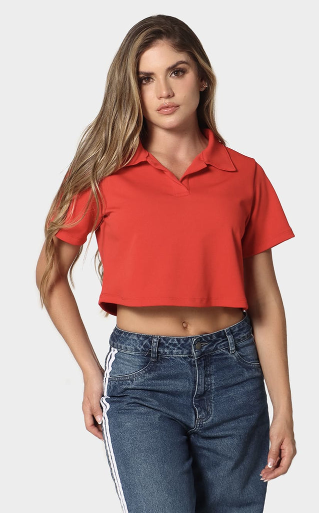 Camiseta Roja Tipo Polo - Navissi