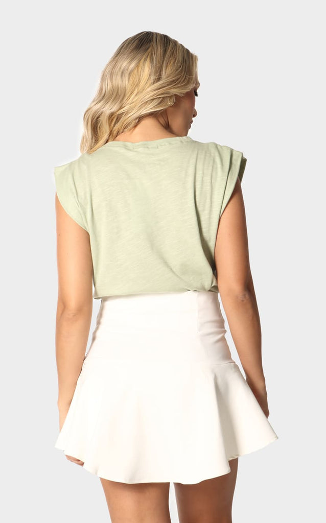 Camiseta Verde Manga Sisa