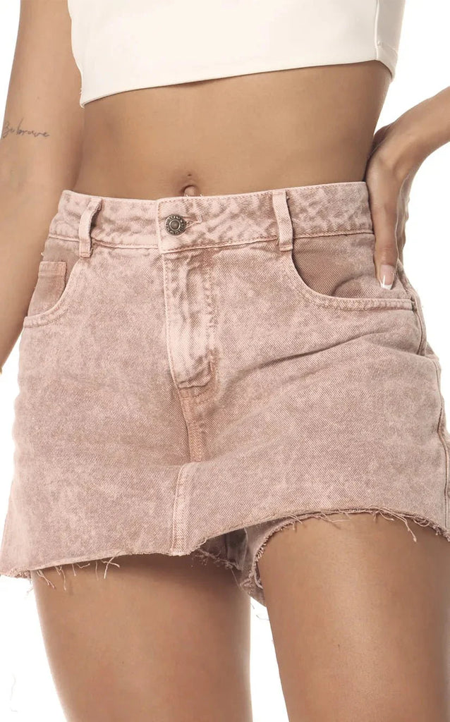 Falda Short Rosa Denim - Navissi Clothing ♡