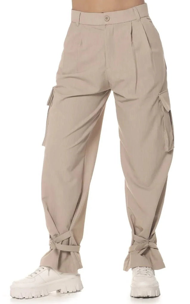 Pantalón Camel Sastre Cargo - Navissi Clothing ♡