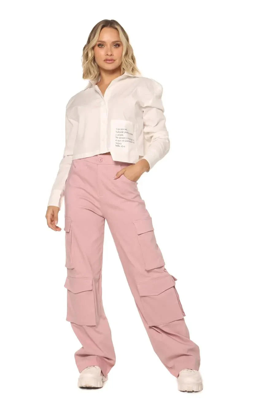 Pantalon Rosa Viejo Cargo Navissi 10B GROUP LLC