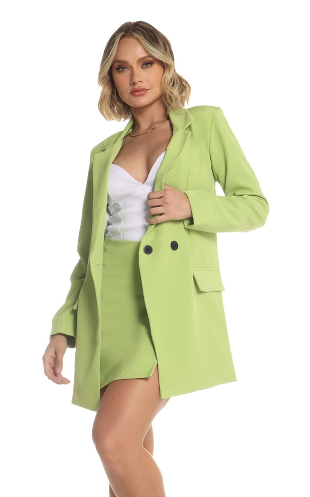 Blazer Verde Limón Oversize - Navissi Clothing ♡