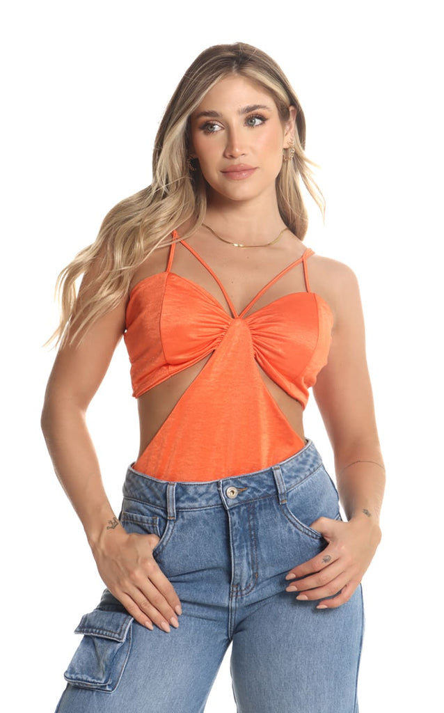 Body Naranja Cut Out - Navissi Clothing ♡