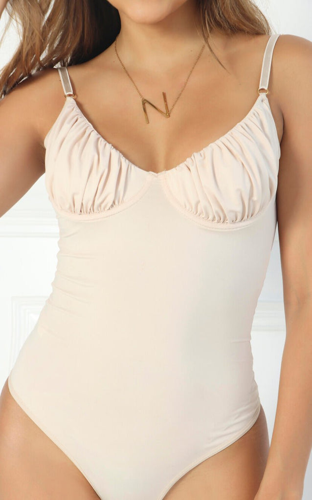 Body Nude Copas Drapeadas - Navissi Clothing ♡