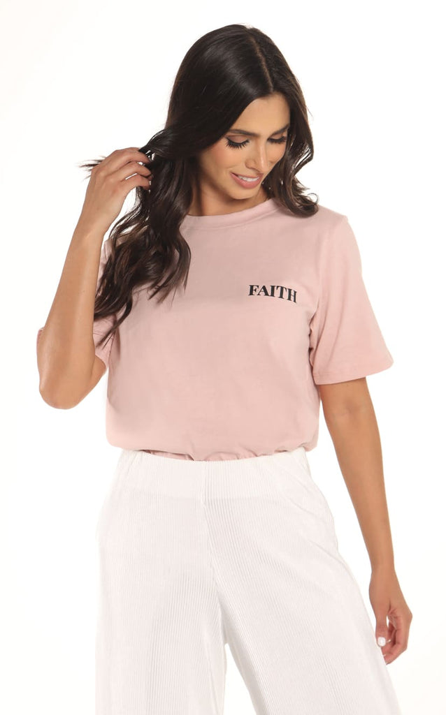 Camiseta Rosa Viejo FAITH - Navissi Clothing ♡
