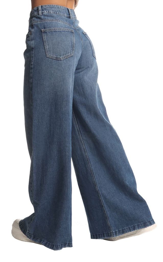 Jean Wide Leg Azul Medio - Navissi Clothing ♡