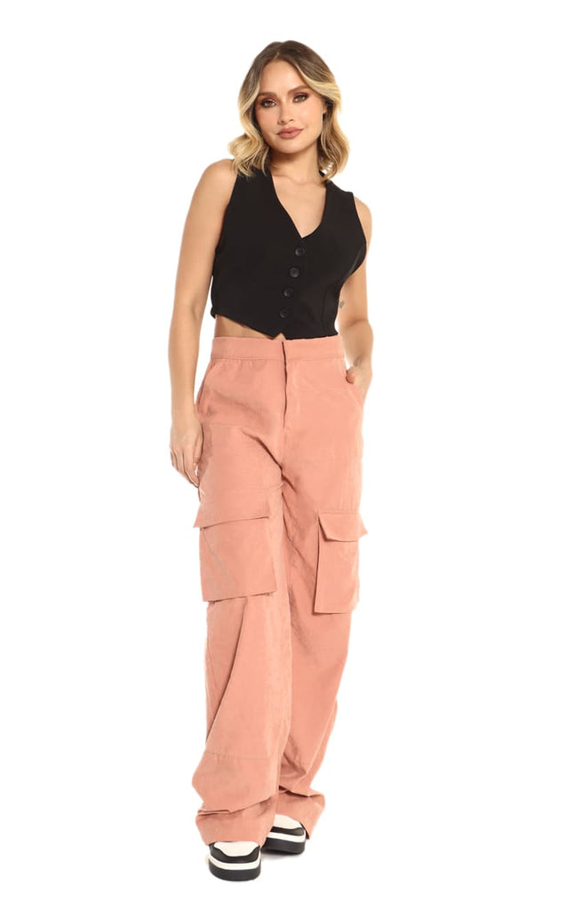 Pantalón Rosa Viejo Cargo - Navissi Clothing ♡