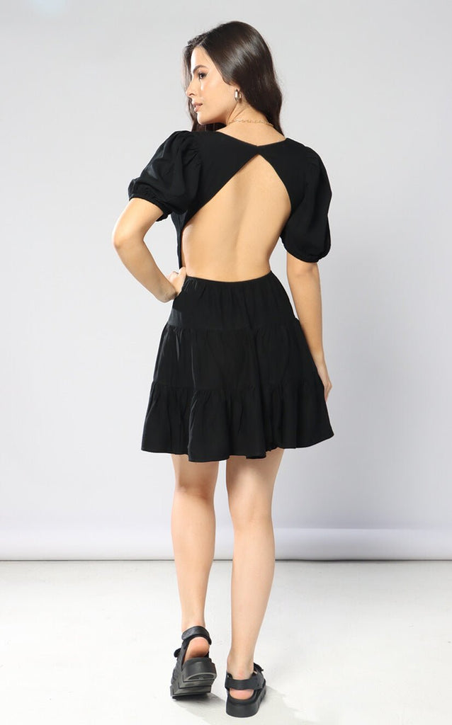 Vestido Negro Cruzado - Navissi Clothing ♡